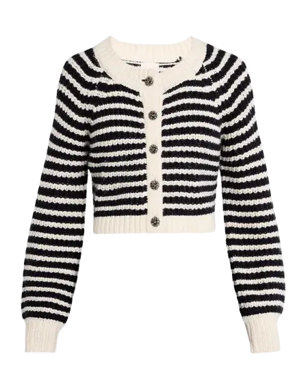 Cinq A Sept Millie Stripe Cardigan